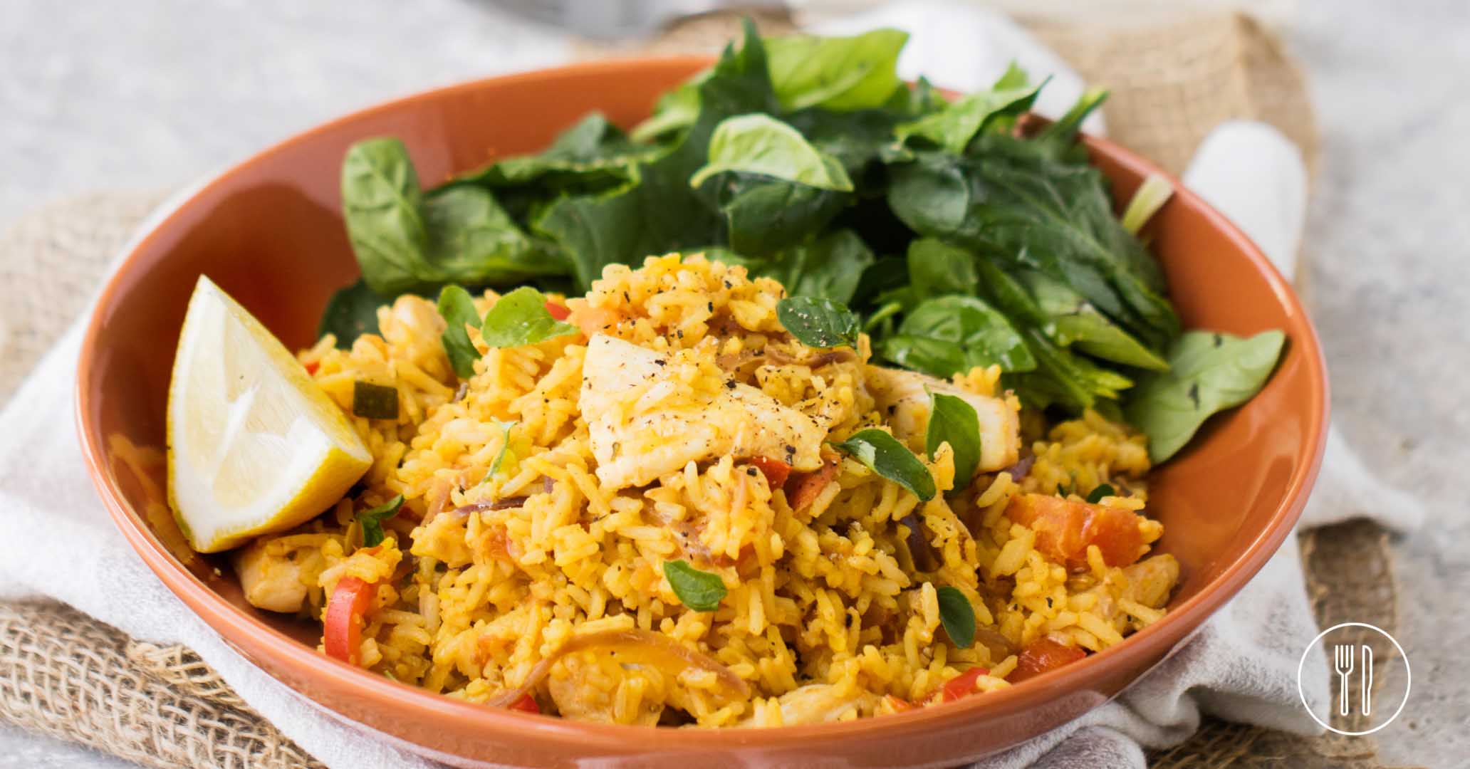Spanish saffron rice with fish Dinner Twist